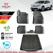 Wöller Citroen C4 x Uyumlu Paspas Bagaj Havuzu Set Elektrikli 2022 2026 Arası Uyumlu 3D Ultraflex Set
