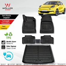 Wöller Ford Puma Gen E Uyumlu Paspas Bagaj Havuzu Set 2024 2026 Arası Uyumlu 3D Ultraflex Set