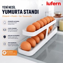 Lufern Özel Tasarım Yeni Nesil Yumurta Standı Pratik Buzdolabı Düzenleyici Iki Katlı Mutfak Düzen