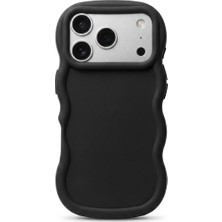 Vissona iPhone 17 Pro Uyumlu Dalgalı Tasarım Kamera Korumalı Mat Silikon Kılıf