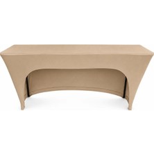 Cosy Tr Streç Dikdörtgen Banket Masa Örtüsü - 3 Tarafı Kapalı Poly Jersey 130 gr