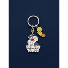 Space Slyvester&tweety Figürlü Metal Anahtarlık