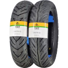 Tdt Tyres Yamaha N Max Lastik Takımı 130/70-13 ve 110/70-13 Tl (Tubeless - Dubleks)