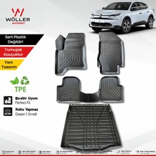 Wöller Citroen C4 x Uyumlu Paspas Bagaj Havuzu Set Hybrid 2025 Sonrası Uyumlu 3D Ultraflex Set