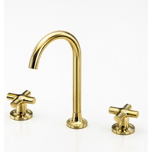 Villeroy & Boch 3 Delikli Lavabo Bataryası (Gold / Altın)
