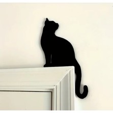 Belirtilmemiş Kedi Tasarımlı Kapı Köşesi Dekoru