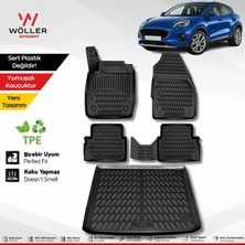 Wöller Ford Puma Uyumlu Paspas Bagaj Havuzu Set 2019 2026 Arası Uyumlu 3D Ultraflex Set