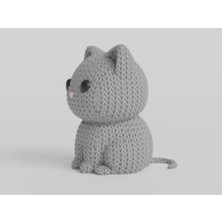 Belirtilmemiş Tatlı Örgü Desenli Kedi Figürü