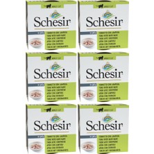 Schesir Ton Balığı ve Mahi Mahi Balığı Jöle Içinde Kedi Konservesi 85 gr 6 Adet