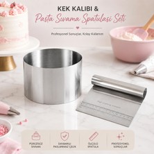 Melt Pastry & Kitchen Pandispanya-Kek Kalıbı ve Pasta Sıvama Spatulası Set