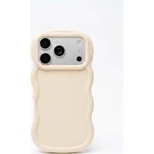 Vissona iPhone 17 Pro Max Uyumlu Dalgalı Tasarım Kamera Korumalı Mat Silikon Kılıf