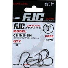 Fjc 3679 Chinu Kentsuki Black Nikel Japon Yem Iğnesi