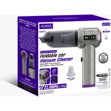 Azurtech Auhma Ahv-06 22.000 Pa Katlanabilir Araç Içi Süpürge – 6000MAH, Kablosuz, Brushless Motor, Hepa Filtre