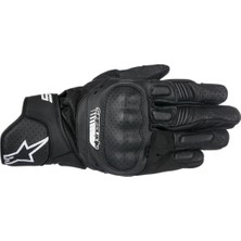 Scorpion Alpinestars Sp-5 Deri Korumalı Motosiklet Eldiveni Siyah