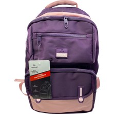 Elit Astral Çok Bölmeli Mor-Pembe Ergonomik Sırt Çantası