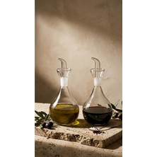 Bauer Tools 2 Adet 900 ml Borosilikat Tombul Cam Yağdanlık ve Mermer Stantlı – Yağlık Sirkelik Seti