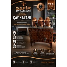 Safir Çay Kazanları 3 Gözlü Ofistipi Bakır Çay Kazanı Sadece Elektrikli Bakır Çay Semaveri Güneş Model Ofistipi Bakır Çay Ocağı Kazanı Vip Plus