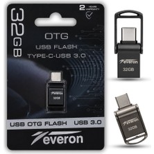 Everon 32gb Type-C USB OTG 3.0 Metal Flash Bellek