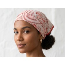 Gistoria 58X58 cm Şifon Desenli Bandana