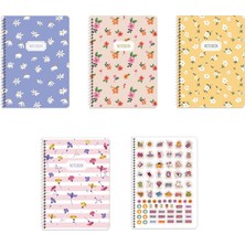 Keskin Color Keskin 16,5*22,5 80 Yp.çiz.karton Kp.spr.defter-Blume