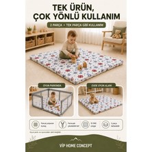 120X120X6 cm Oyun Alanına Uygun Katlanabilir Sünger Oyun Parkı Minderi Bebek Yatağı-Marin