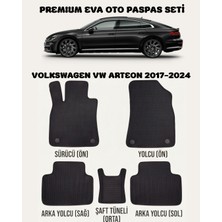 Feyza Oto Volkswagen Vw Arteon Serisi 2017 - 2024 Arası Araca Özel Premium Eva Paspas Takımı 2 Yıl Garantili Araca Birebir Uyumlu Kalıplar