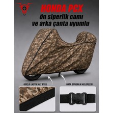 Motokit Honda Pcx Army Premium Kamuflaj Desenli Suya ve Güneş Işınlarına Dayanıklı Motosiklet Brandası