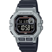 Casio WS-1400H-1BVDF Standart Erkek Kol Saati Siyah Silikon Kordon 10 ATM Suya Dayanıklı