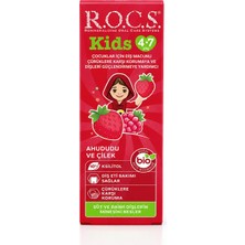 R.O.C.S. Rocs Kids 4-7 Yaş Meyveli Çocuk Diş Macunu 35ML (Ahududulu-Çilekli)