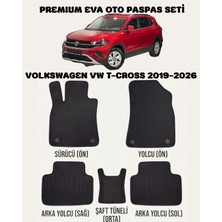 Feyza Oto Volkswagen Vw T-Cross Serisi 2019 - 2026 Arası Araca Özel Premium Eva Paspas Takımı 2 Yıl Garantili Araca Birebir Uyumlu Kalıplar