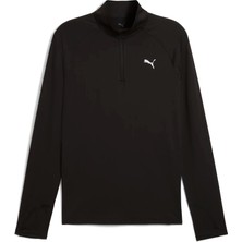 Puma Erkek Siyah Puma Run Veloty Cldspn 1/4 Zıp M Siyah Erkek T-Shirt