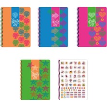 Keskin Color Keskin 16,5*22,5 80 Yp.kar.karton Kp.spr.defter-Neon