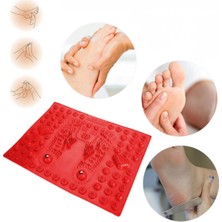 Naturachi Acupressure Ayak Paspası ve Ayak Refleksoloji Yumuşak Duyu Matı Kırmızı Renk