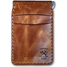 Balthazar Workshop Premium Vejetal Deri Kaplama Klipsli Cüzdan Kartlık Erkek (Solaire Premium)