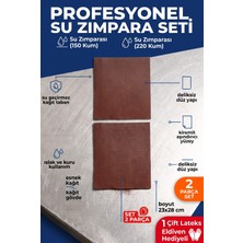 Uniflex 23X28 cm Su Zımparası Seti 150 220 Kum 2 Parça Islak Kuru Yüzey Zımparası + Eldiven