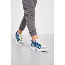 Ht Hotin Ignis Çocuk Spor Ayakkabı – Mekanizmalı Bağcıksız Rahat Günlük Sneaker Beyaz-Sax