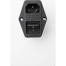 Mucize Yunsanda CW2B-10A-T(003) Emı Filtreli Iec Soket - Sigortalı ve Anahtarlı 10A 115/250V Power Giriş Modülü