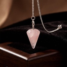 Taş Sandığı Küçük Boy Pembe Kuvars Taşı Pandül