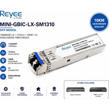 Reyee MINI-GBIC-LX-SM1310 Sfp Modül, Singlemode, 1000BASE-LX(1310NM, 10KM, Lc).
