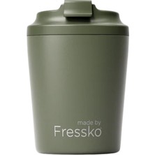 Made By Fressko Piccolo Seramik ve Çelkik Yalıtımlı Tekrar Kullanılabilir Kahve Bardağı Sip Mug 118 ml