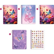 Keskin Color Keskin 16,5*22,5 80 Yp.çiz.karton Kp.spr.defter-Charmlı Kelebek