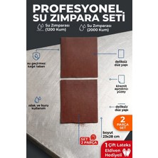 Uniflex 23X28 cm Su Zımparası Seti 1200 2000 Kum 2 Parça Islak Kuru Ince Polisaj Zımparası + Eldiven