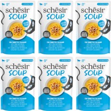 Schesir Soup Ton Balığı Ile Kalamar Yetişkin Kedi Çorbası Pouch 40 gr 6 Adet