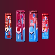 Difaş Trabzonspor Lisanslı Aile Diş Fırçası Seti Yumuşak (2 Yetişkin 2 Çocuk)