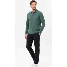 Lacoste Polo Yaka Regular Fit Yeşil Uzun Kol