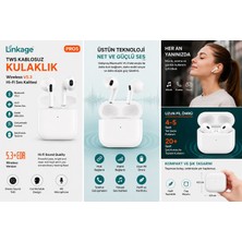 Azurtech Linkage Pro5 Tws Kablosuz Bluetooth Kulaklık – V5.3, Hi-Fi Stereo Ses, Kulak Içi