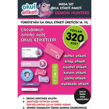 Mega Kpop Temalı Paket Isme Özel Okul Etiketi / Stıcker Toplam 320 Adet