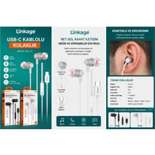 Azurtech Linkage Lkl-31 Usb-C Kablolu Kulaklık – Mikrofonlu, Kumandalı, 1.2 Metre, Stereo Ses