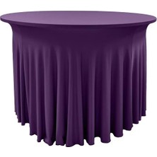 Cosy Tr Streç Flow Yuvarlak Banket Masa Örtüsü - 220 gr Streç