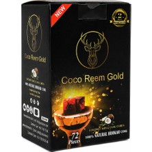 Coco Reem Gold 1 kg 72 Adet Hindistan Cevizi Kabuğu Nargile Kömürü – %100 Doğal